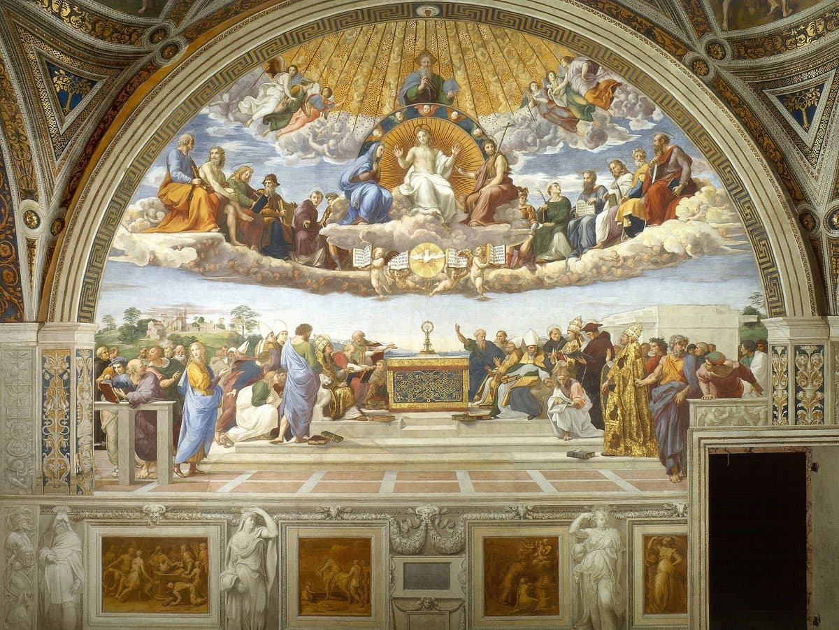 Disputation of the Holy Sacrament, Raphael (c.1510), Vatican
