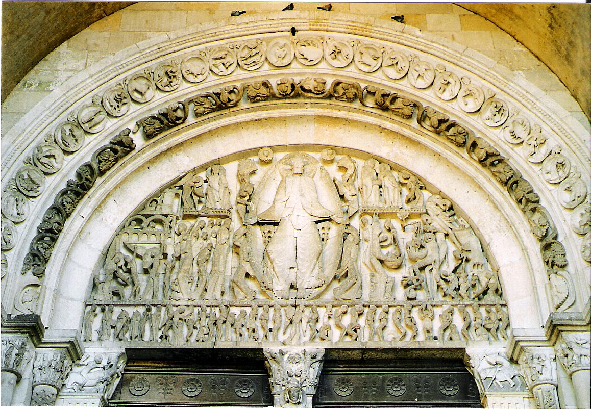 Last Judgment tympanum, Autun Cathedral, c. 1130